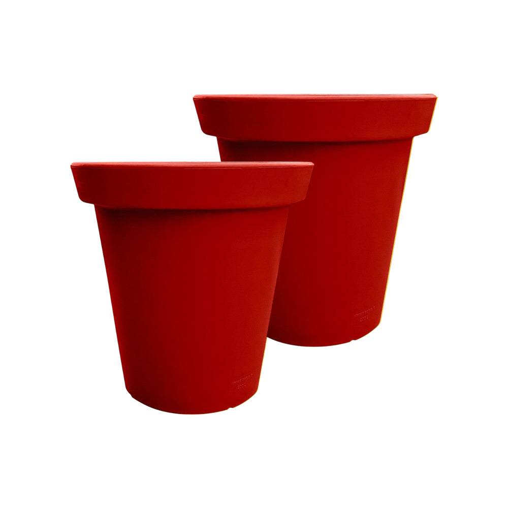 Plast'Up Rotomoulage - Pot de fleurs rond xxl delight 75l- lot de 2 - Image 1