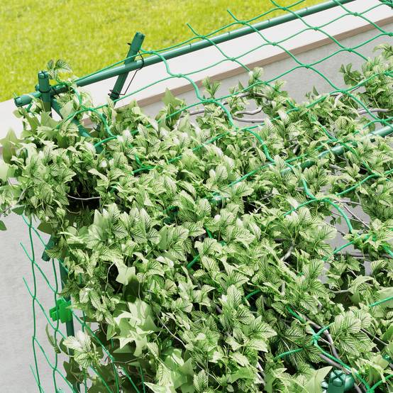Treillage de jardin en acier inoxydable, vert, 223 x 223 x 223 cm - PANGIVO - Image 7