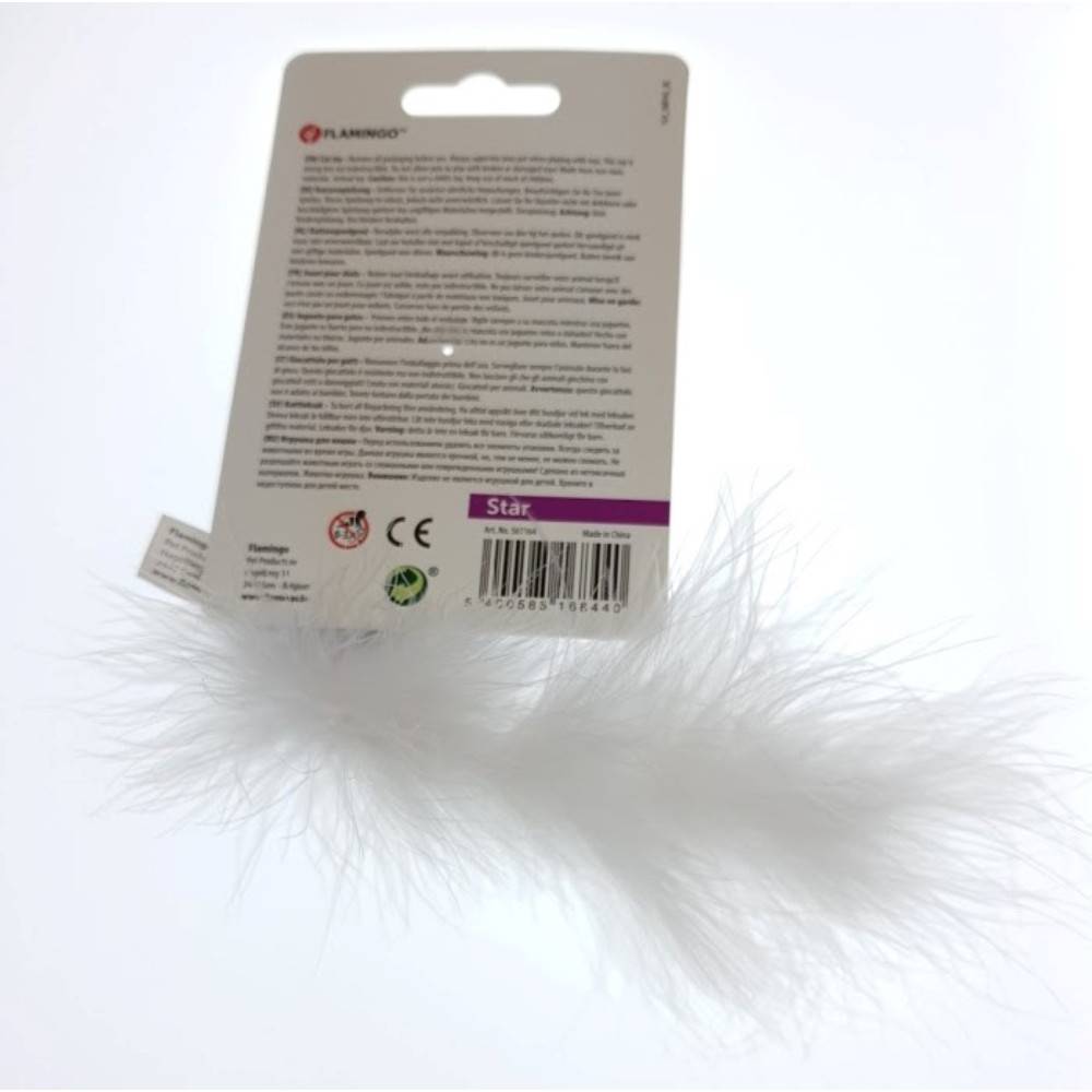 Jouet Etoile Medy bleu taille 7 x 19 cm pour chat - Image 2