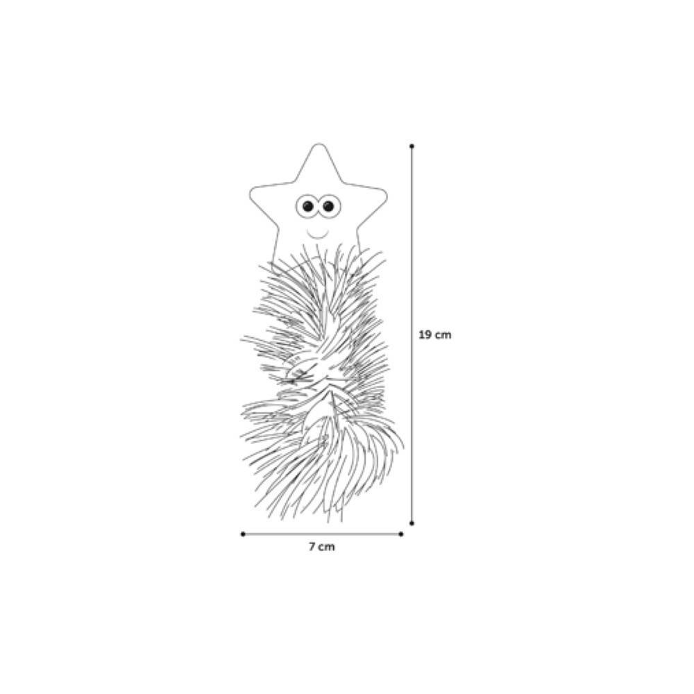 Jouet Etoile Medy bleu taille 7 x 19 cm pour chat - Image 4