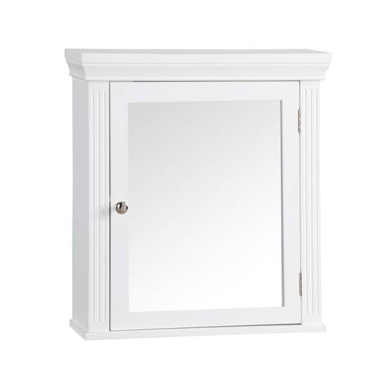 Teamson Home - Armoire de salle de bain en effet bois blanc avec étagères Teamson Home - Image 2