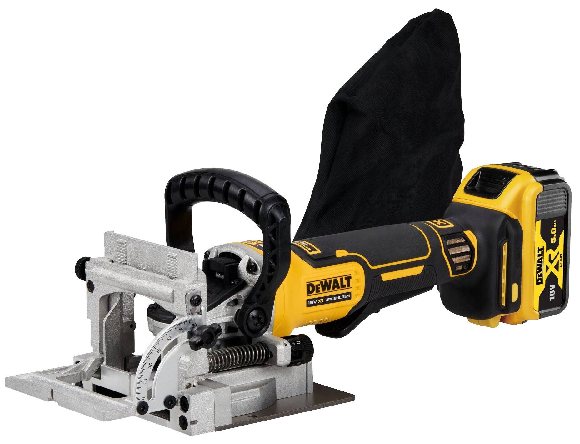 Dewalt - Fraiseuse à lamelles 18V XR Brushless + 2 batteries 5Ah + chargeur + coffret T-STAK - DEWALT - DCW682P2-QW - Image 2