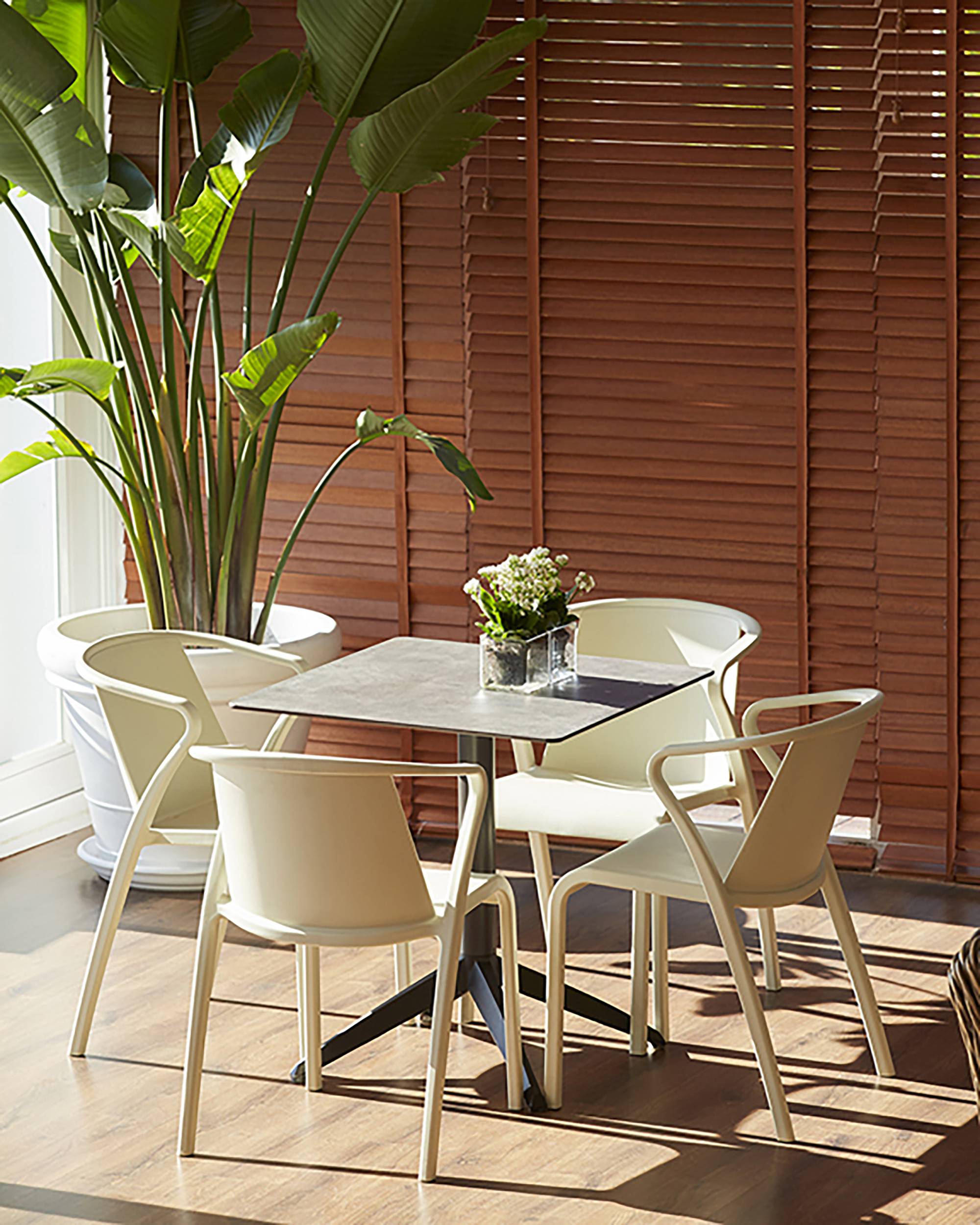 Fauteuil de jardin FADO en Polypropylène sable - EZPELETA - Image 3