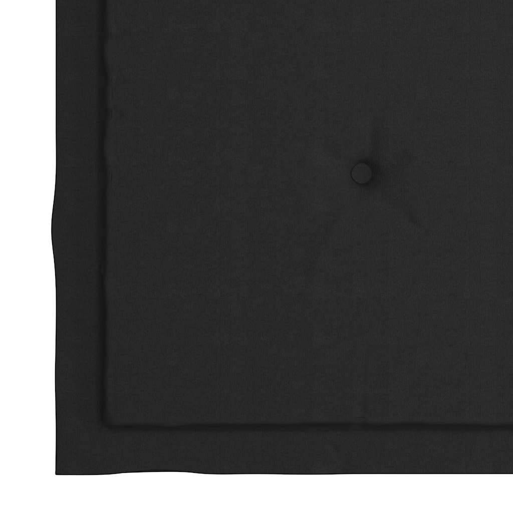 Chaise de jardin en bois d'acacia massif avec coussin noir 61 x 57 x 92 cm (lot de 2) - PANGIVO - Image 10