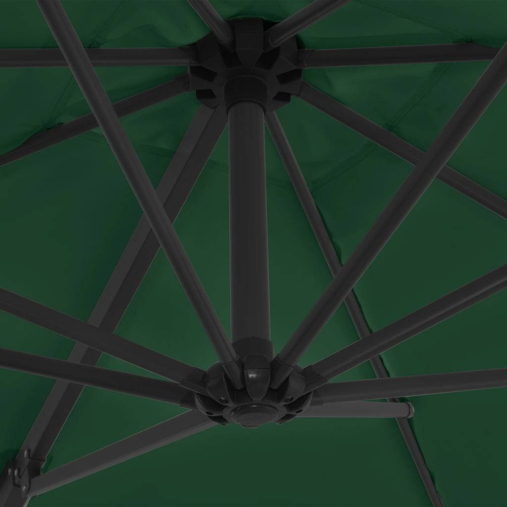 Helloshop26 - Parasol avec base portable 2,5 x 2,5 m vert - Image 6