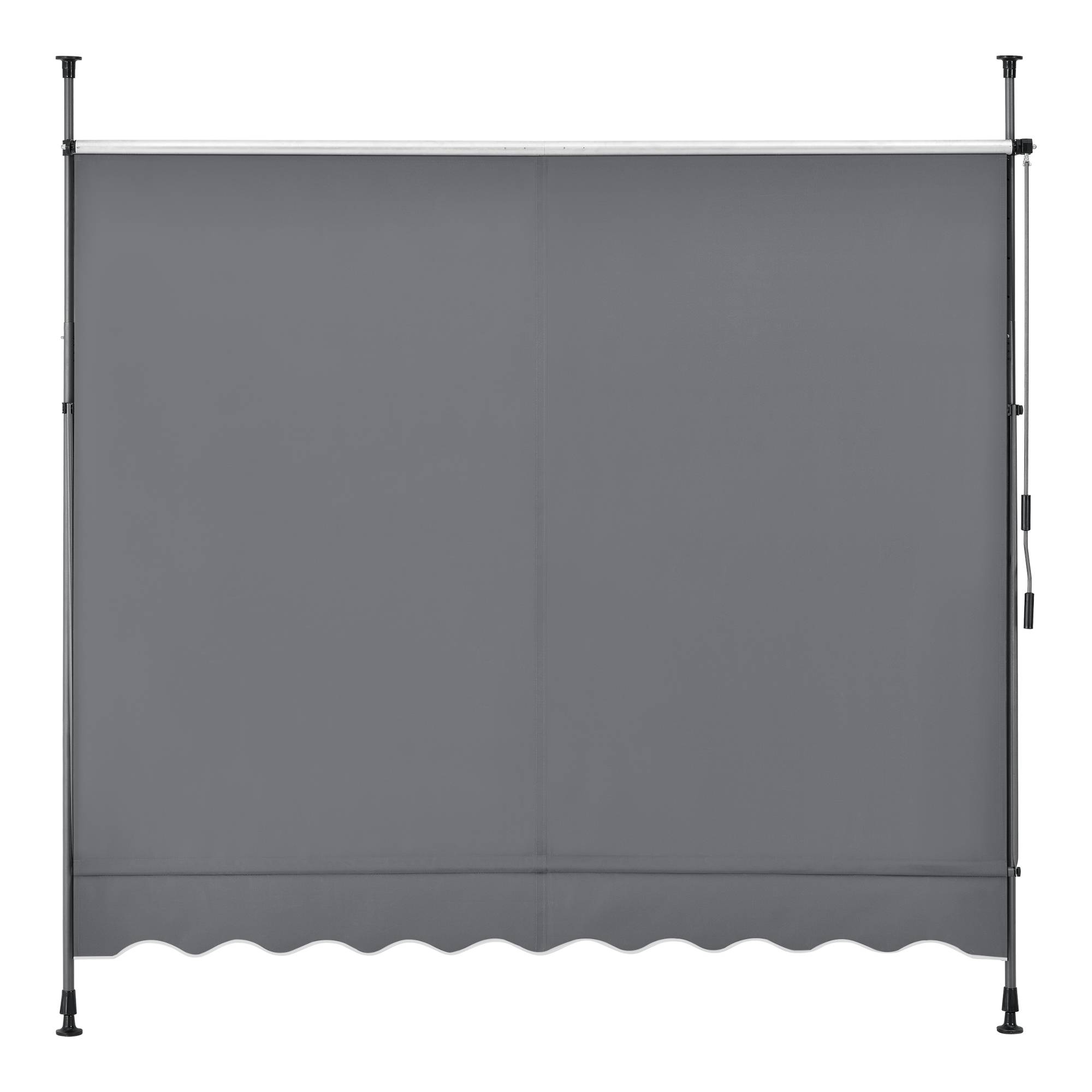 Pro.Tec - Store Banne Téléscopique Acier Polyester 400 x 120 x 220-309 cm Gris Ardoise [pro.tec] - Image 5