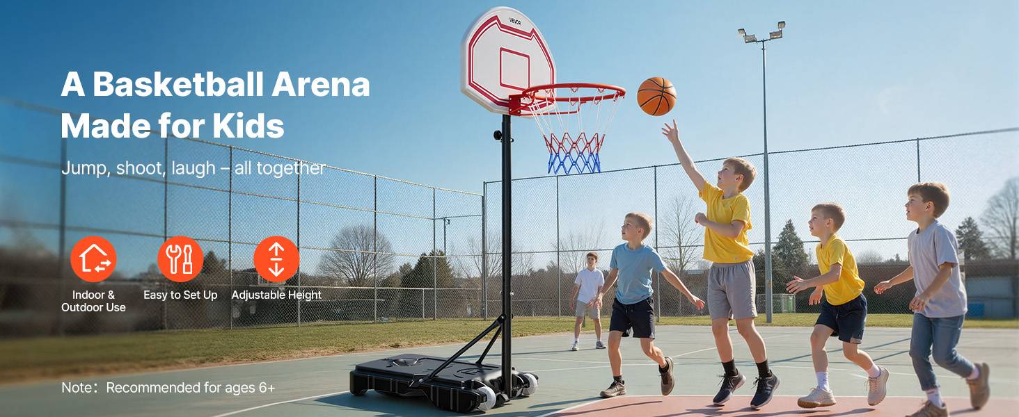 Vevor - VEVOR Panier de basket portable réglable 1,6–2,1 m, base remplissable - Image 9
