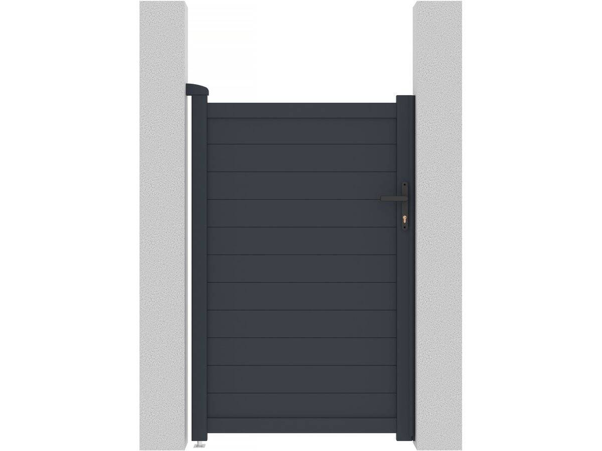 Habitat Et Jardin - Portillon Aluminium "marc" - 101.2 X 155.9 Cm - Gris -habitat Et Jardin - Image 1