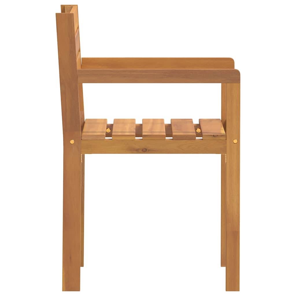 ComfortXL - Chaises de jardin en bois d'acacia massif lot de 2 avec accoudoirs pour terrasse extérieur Brun – ComfortXL Outdoor Living - Image 6
