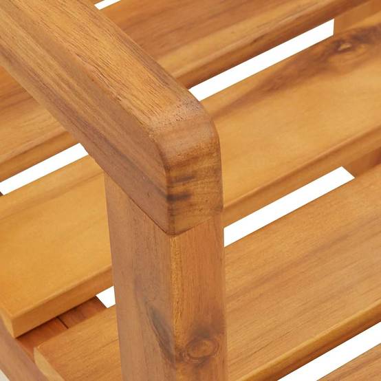 ComfortXL - Chaises de jardin en bois d'acacia massif lot de 2 avec accoudoirs pour terrasse extérieur Brun – ComfortXL Outdoor Living - Image 8