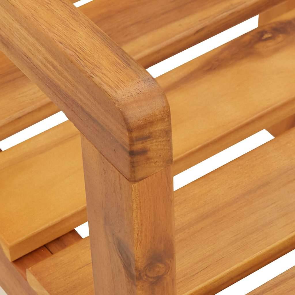 ComfortXL - Chaises de jardin en bois d'acacia massif lot de 2 avec accoudoirs pour terrasse extérieur Brun – ComfortXL Outdoor Living - Image 8