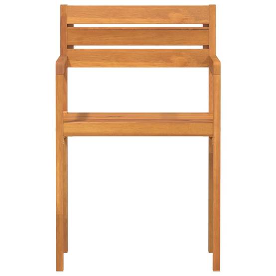 ComfortXL - Chaises de jardin en bois d'acacia massif lot de 2 avec accoudoirs pour terrasse extérieur Brun – ComfortXL Outdoor Living - Image 5