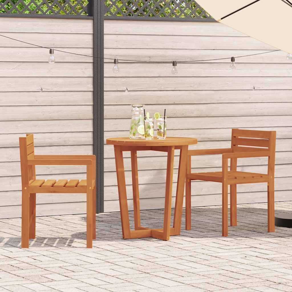 ComfortXL - Chaises de jardin en bois d'acacia massif lot de 2 avec accoudoirs pour terrasse extérieur Brun – ComfortXL Outdoor Living - Image 1