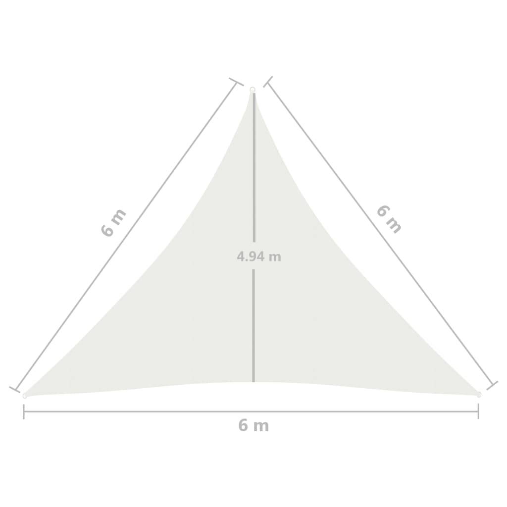Helloshop26 - Voile d'ombrage 160 g/m² blanc 6 x 6 x 6 m PEHD - Image 6