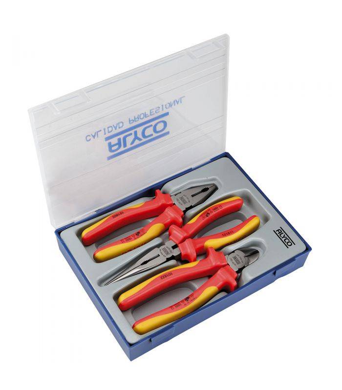 Set 3 pinces isolées boîte plastique ALYCO 101860 - Image 1