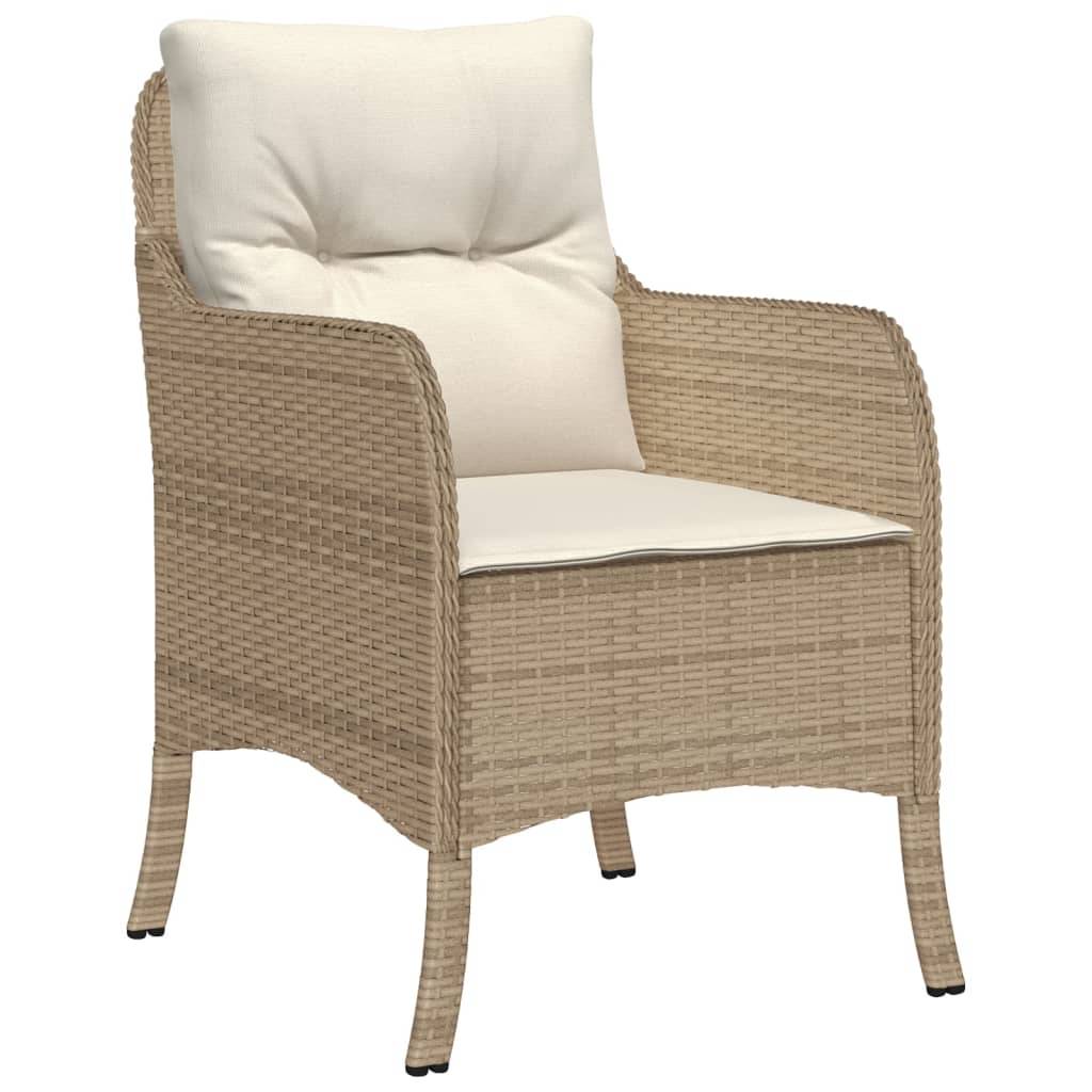 ComfortXL - Salon de jardin 2 personnes résine tressée table verre et 2 fauteuils beige – ComfortXL Outdoor Living - Image 4