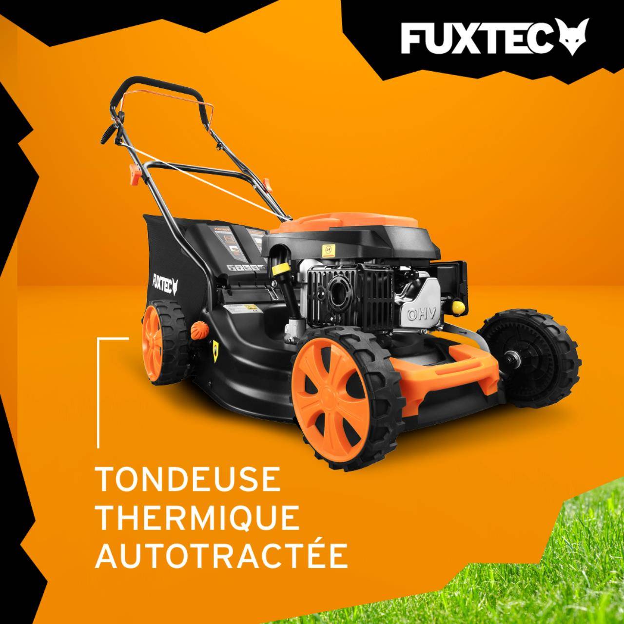 FUXTEC - Tondeuse thermique autotractée 46 cm 146 cm³ bac 50 L – FUXTEC FX-RM4646 - Image 2