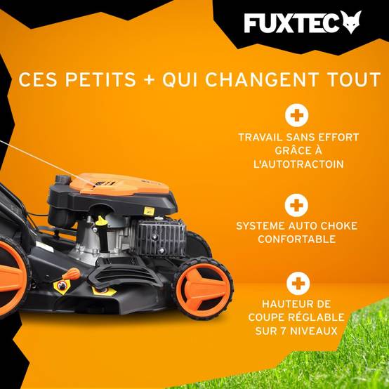 FUXTEC - Tondeuse thermique autotractée 46 cm 146 cm³ bac 50 L – FUXTEC FX-RM4646 - Image 4