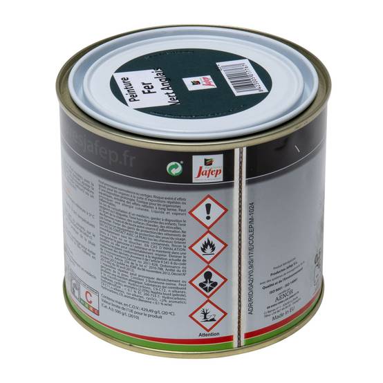 Peinture fer antirouille vert anglais Jafep - 0,5 L - Image 4