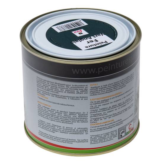 Peinture fer antirouille vert anglais Jafep - 0,5 L - Image 3