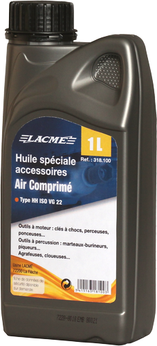 Huile spéciale accessoires Air Comprimé LACME - Bidon 1 L - 318100