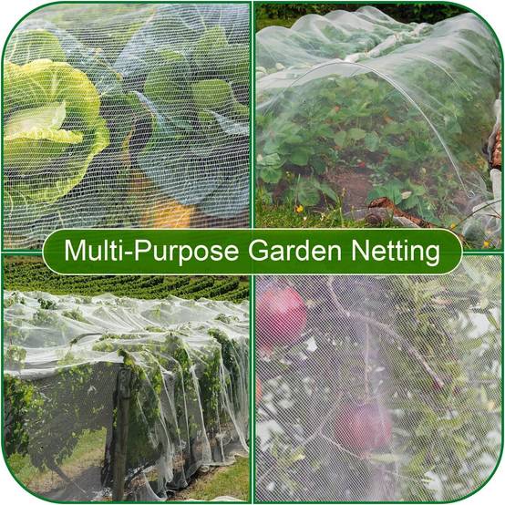 Filet anti-insectes, filet de protection des plantes, filet anti-insectes pour potager, adapté aux fruits, fleurs, cultures, 3 x 3 m(blanc)-Lytech - Image 6