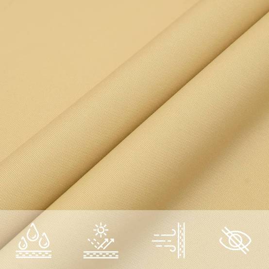 Voile d'ombrage - Voile solaire sable 3x3 m 100 % polyester oxford - Image 8