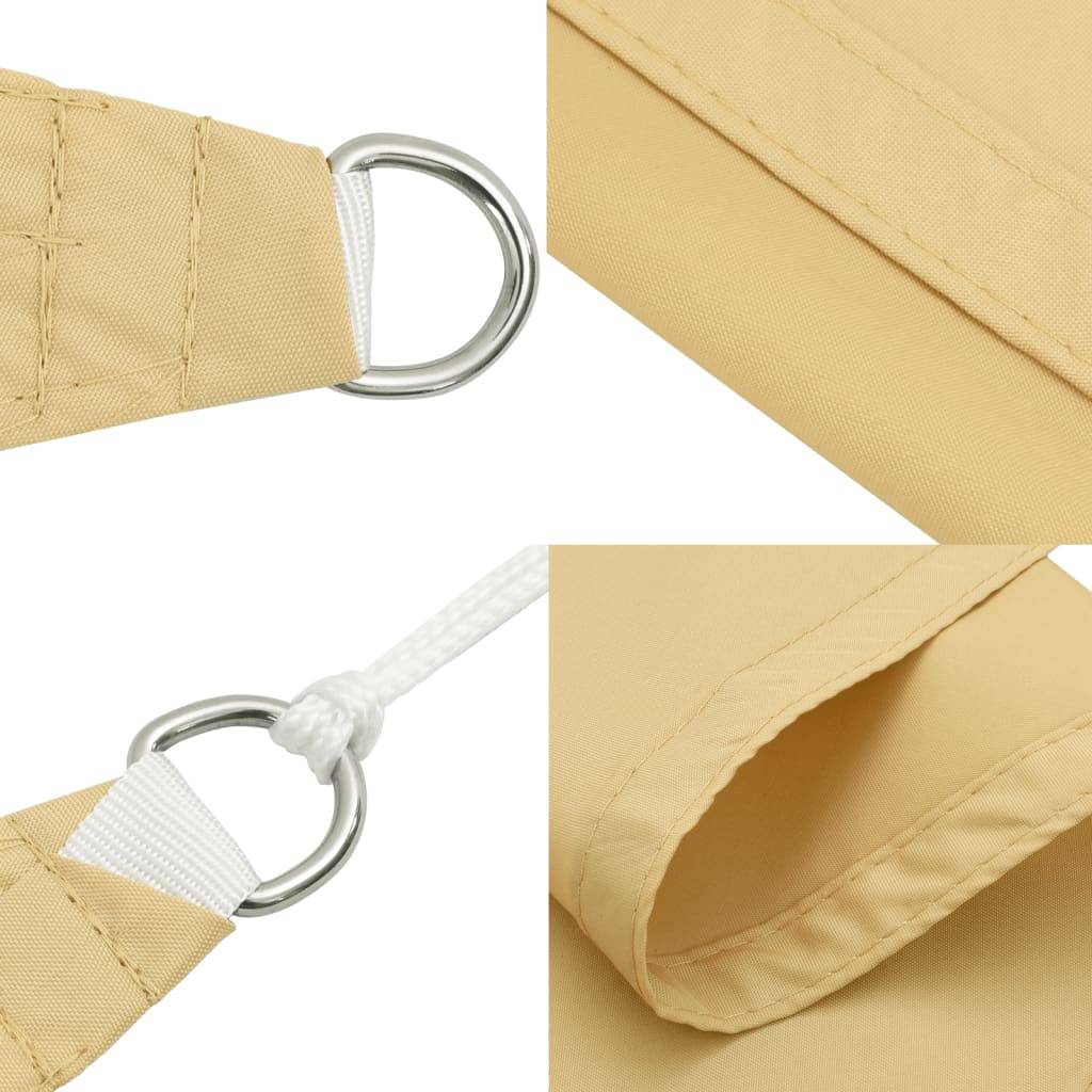 Voile d'ombrage - Voile solaire sable 3x3 m 100 % polyester oxford - Image 6