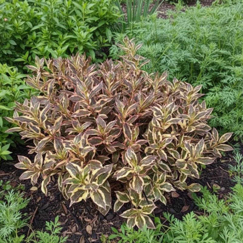 Weigela All Summer® Monet 'Verweig8', Weigelia à fleurs Blanche - feuillage Caduc - Pot de 4L - 40/60 cm-  hauteur à maturité De 1,00 m à 1,50 m - Image 7