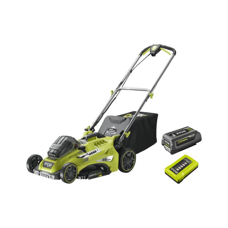 Ryobi - Tondeuse RYOBI - 36V MaxPower Brushless - coupe 46cm - 1 batterie 5.0Ah - 1 chargeur - RLM36X46H50PG - Image 1