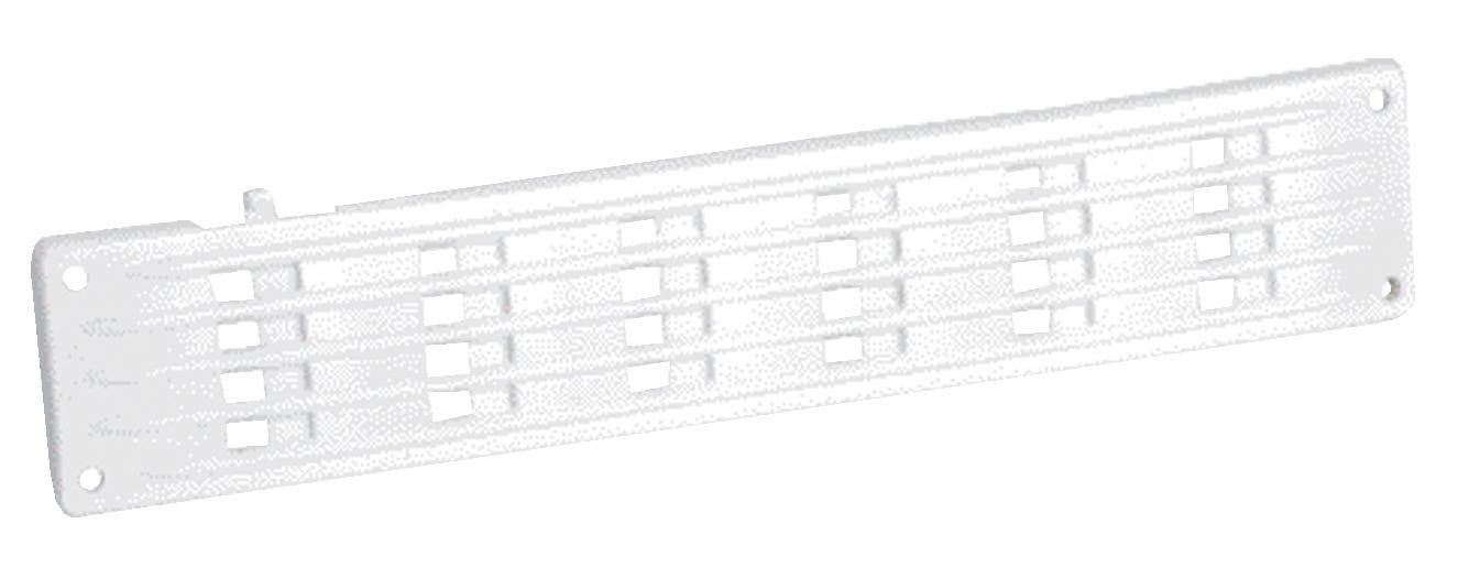 Grille de ventilation en applique rectangulaire plate à fermeture 40x200mm - NICOLL - 1PF200