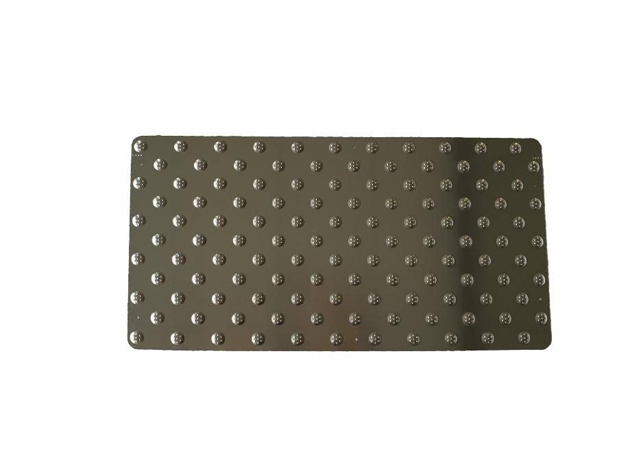 Bande éveil de vigilance Métal Waccess WATTELEZ 420x825 mm - Aluminium brut - 630155 - Image 1