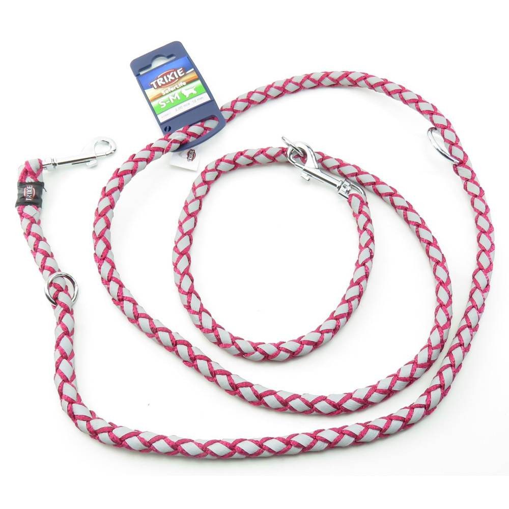 Trixie - Trixie - Laisse Cavo Reflect ø12mm x 2 M Fushia réglable pour chien - Image 7