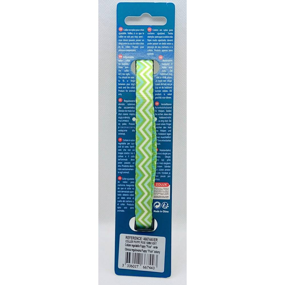 Zolux - Collier PUPPY PIXIE 13 mm 25 à 39 cm couleur vert pour chiots - Image 4