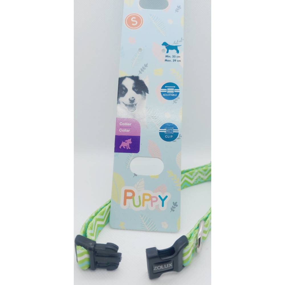 Zolux - Collier PUPPY PIXIE 13 mm 25 à 39 cm couleur vert pour chiots - Image 2