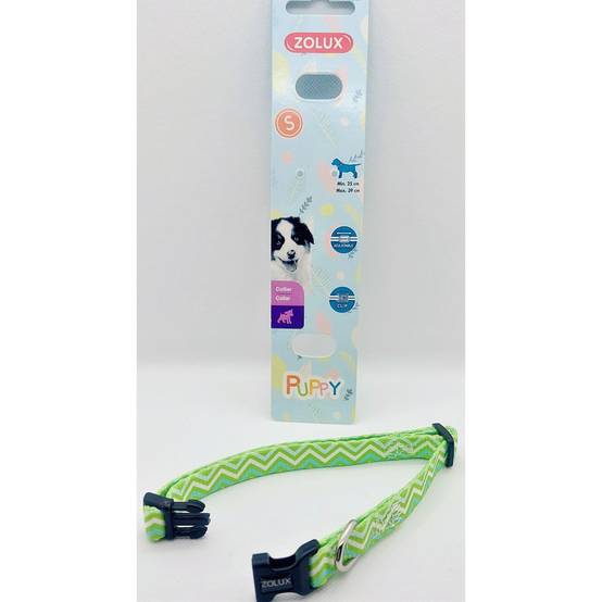 Zolux - Collier PUPPY PIXIE 13 mm 25 à 39 cm couleur vert pour chiots - Image 1