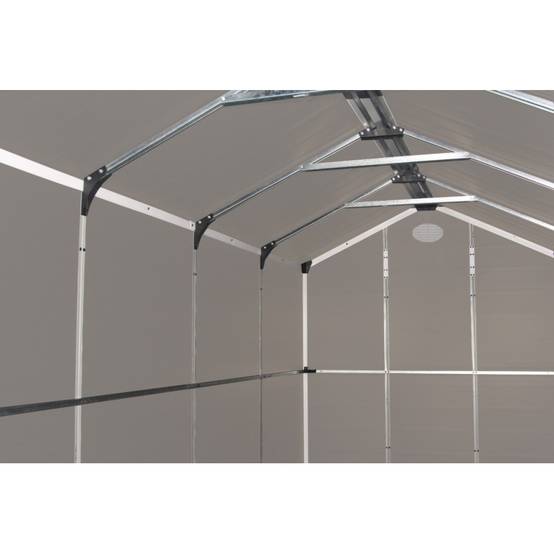 Abri de jardin résine beige 6,99m² avec kit d'ancrage et double porte Jôbu - Image 6