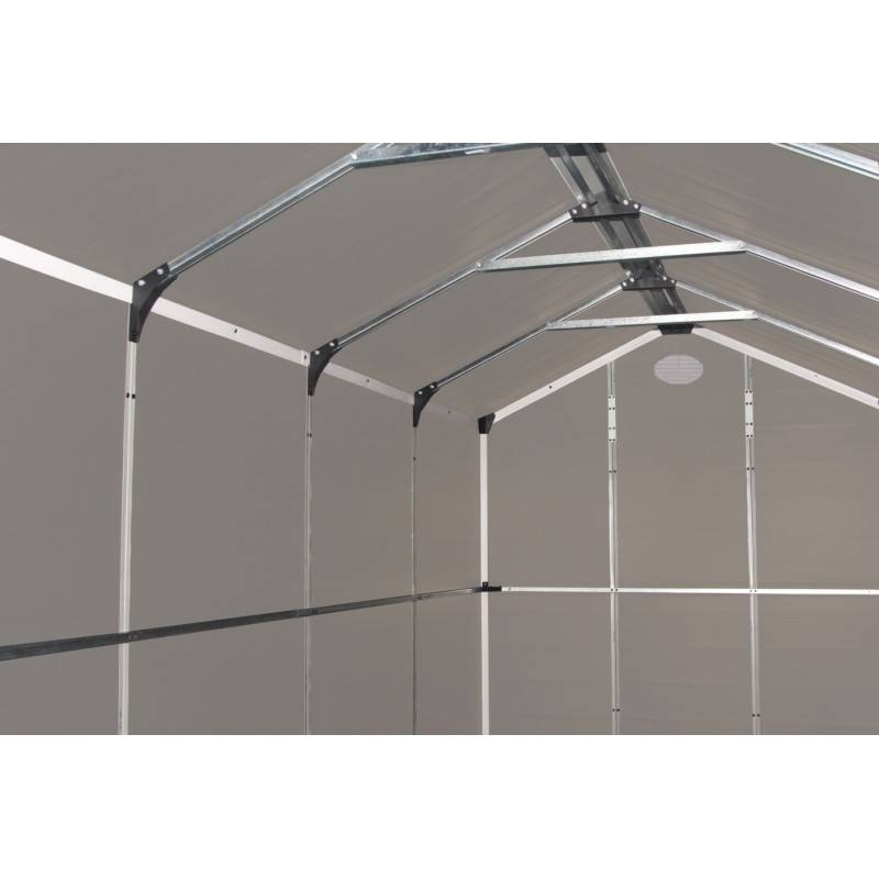 Abri de jardin résine beige 6,99m² avec kit d'ancrage et double porte Jôbu - Image 6