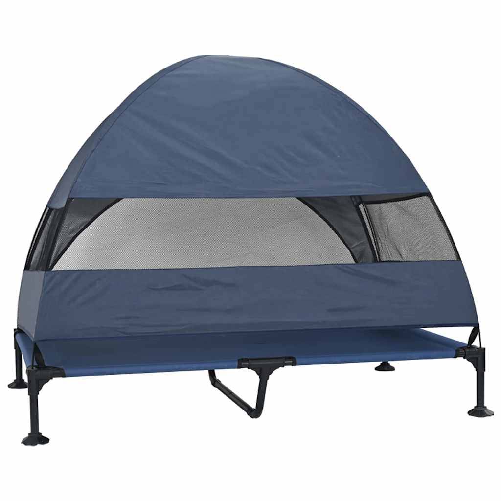 PANGIVO - Lit surélevé pour chien acier et tissu bleu marine 127 x 81 x 108 cm - PANGIVO - Image 6