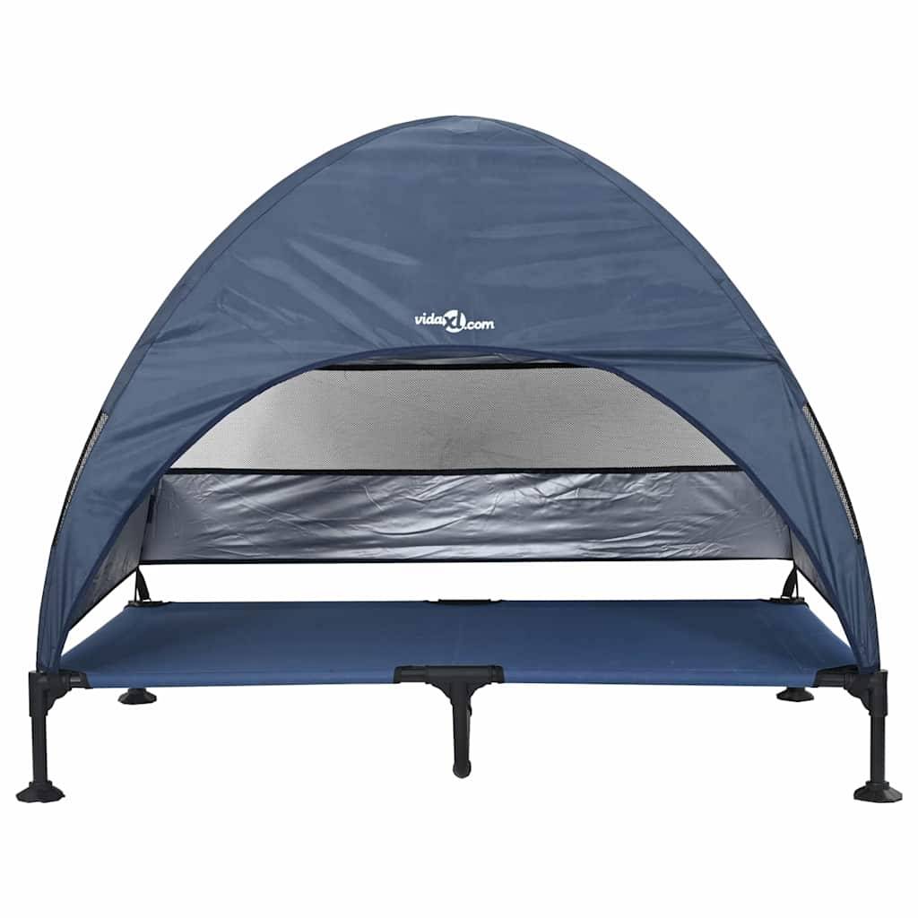 PANGIVO - Lit surélevé pour chien acier et tissu bleu marine 127 x 81 x 108 cm - PANGIVO - Image 4