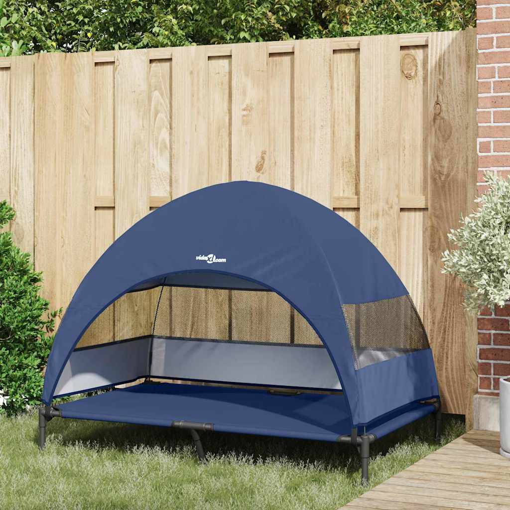 PANGIVO - Lit surélevé pour chien acier et tissu bleu marine 127 x 81 x 108 cm - PANGIVO - Image 3