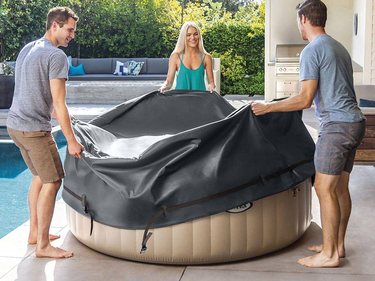Couverture thermique pour spa gonflable PureSpa rond 8 places - Intex - Image 2