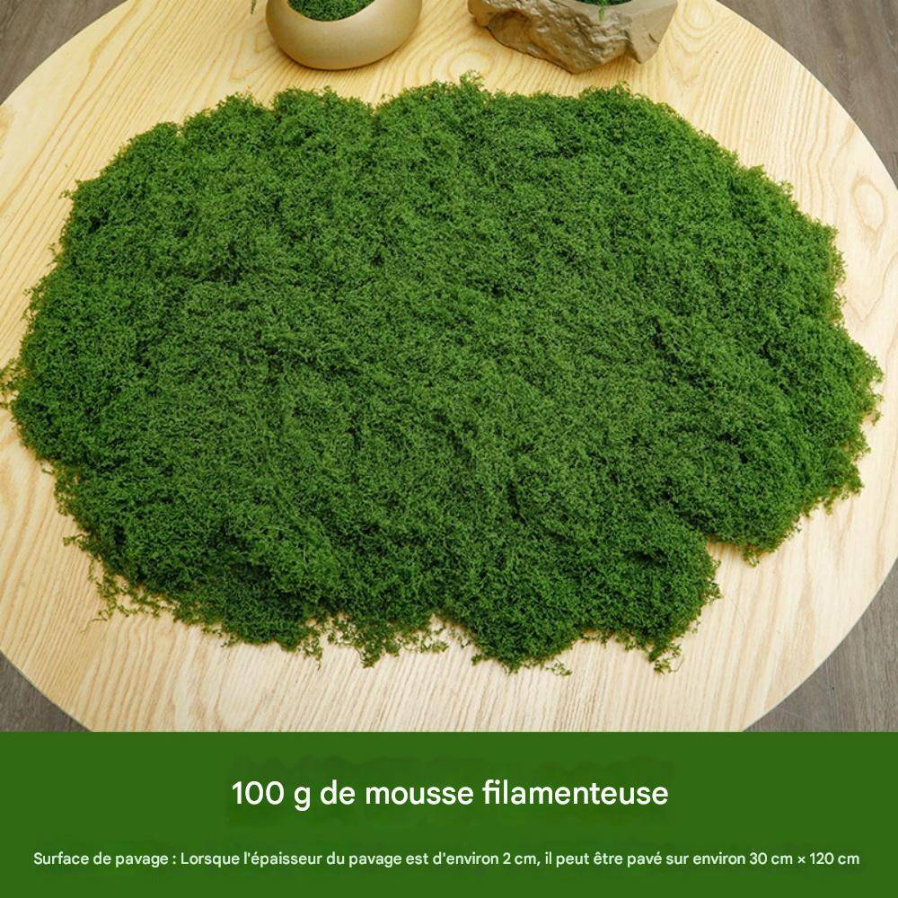 Mousse Artificielle pour Décoration de Jardin - Lot de 2 - Aspect Naturel et Sans Entretien - 200g - Lytech - Image 2