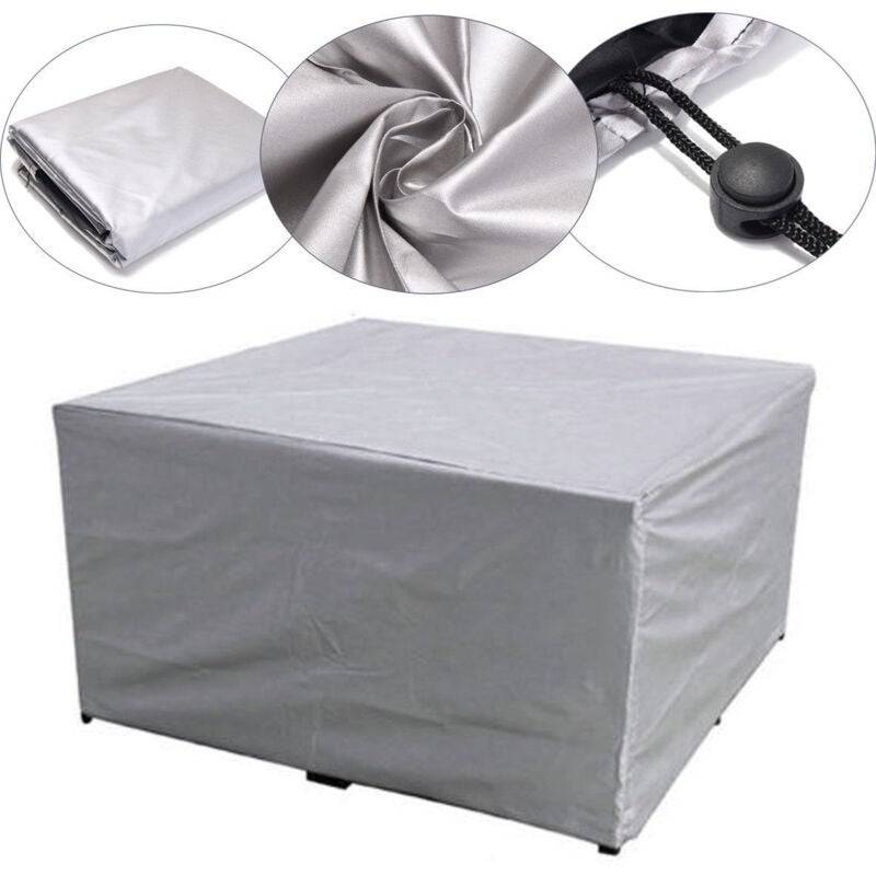 IntiMeg - Housse Salon De Jardin Exterieur 115x115x70cm Housse Table De Jardin Imperméable Oxford Housse De Protection De Jardin Au Vent Anti-UV Bache IntiMeg - Image 2