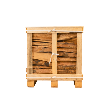 GRUCHY - Palette de bûches bois de chauffage 50 cm Premium - 1,3 stères rangés sec étuvé - Image 2