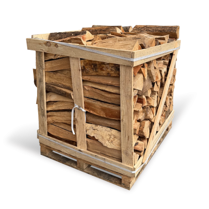 Palette de bûches bois de chauffage 50 cm Premium - 1,3 stères rangés sec étuvé