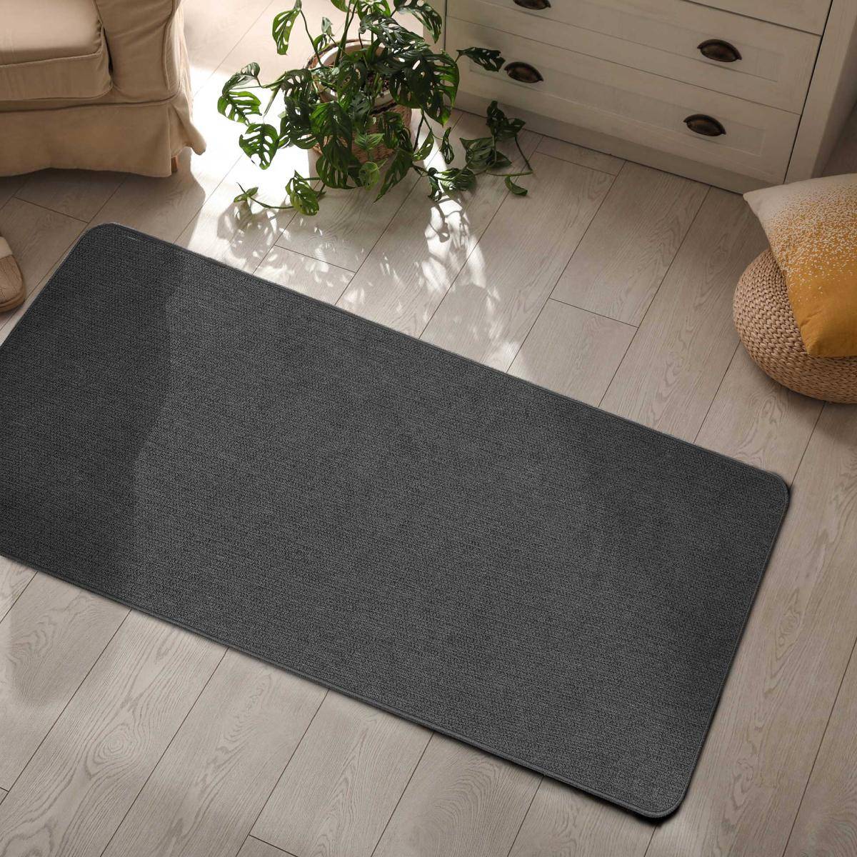 Tapis Déco "Simeo" 45x120cm Anthracite - Image 4