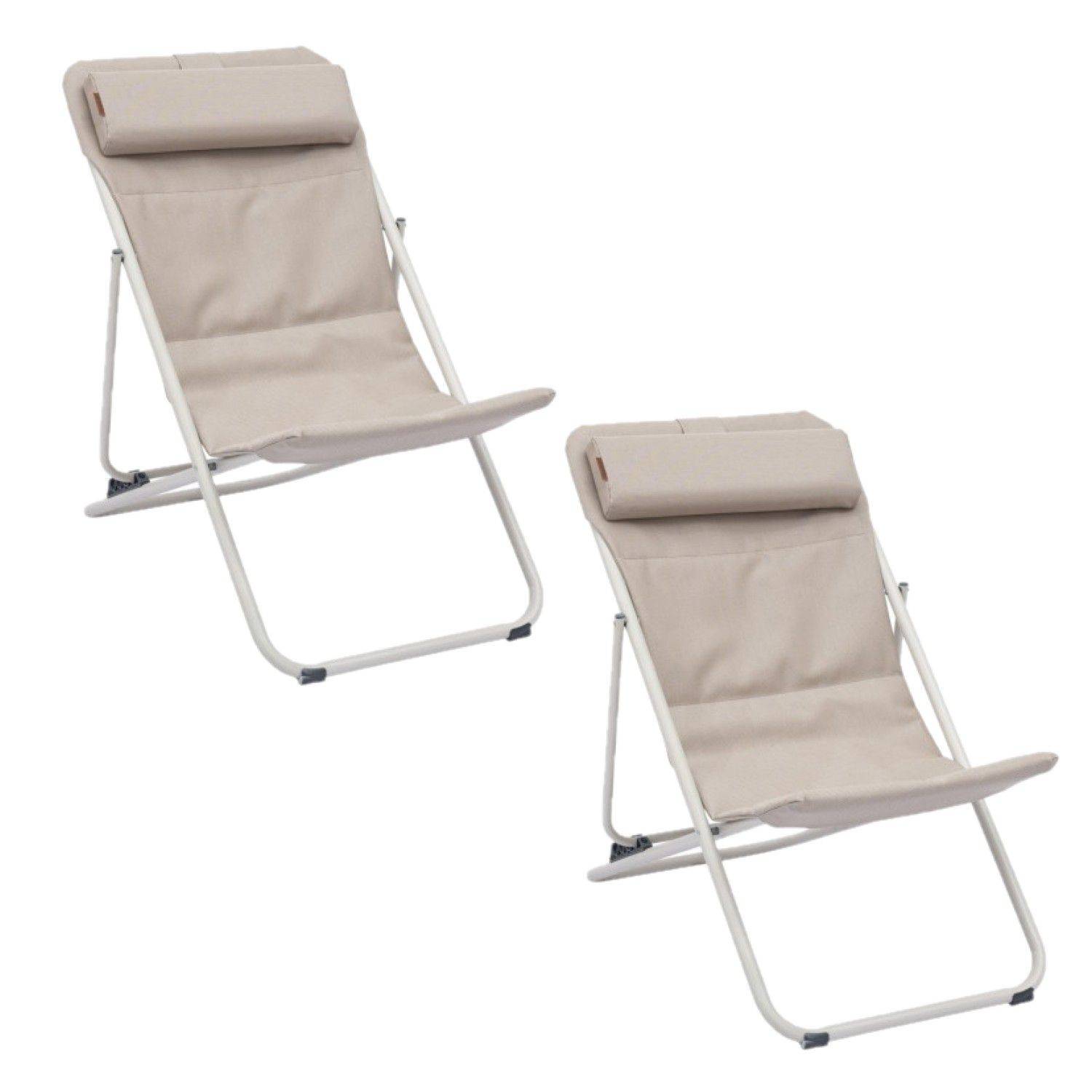 Hesperide - Lot de 2 chiliennes de jardin pliante MIRAEL - Hespéride - Image 1