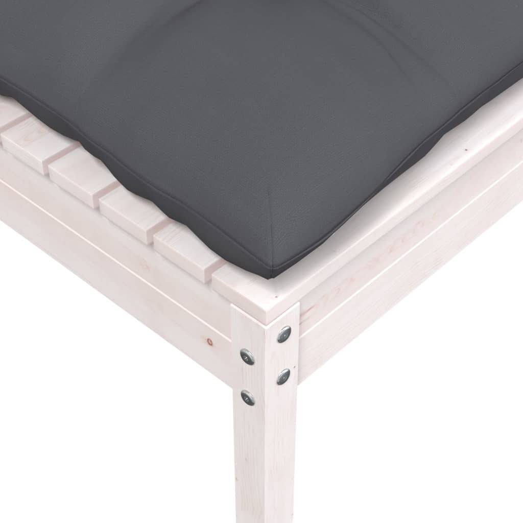 Prolenta Premium - Salon complet 5 places bois de pin et tissu (100 % polyester) blanc 63,5 x 63,5 x 62,5 cm - Prolen - Image 9