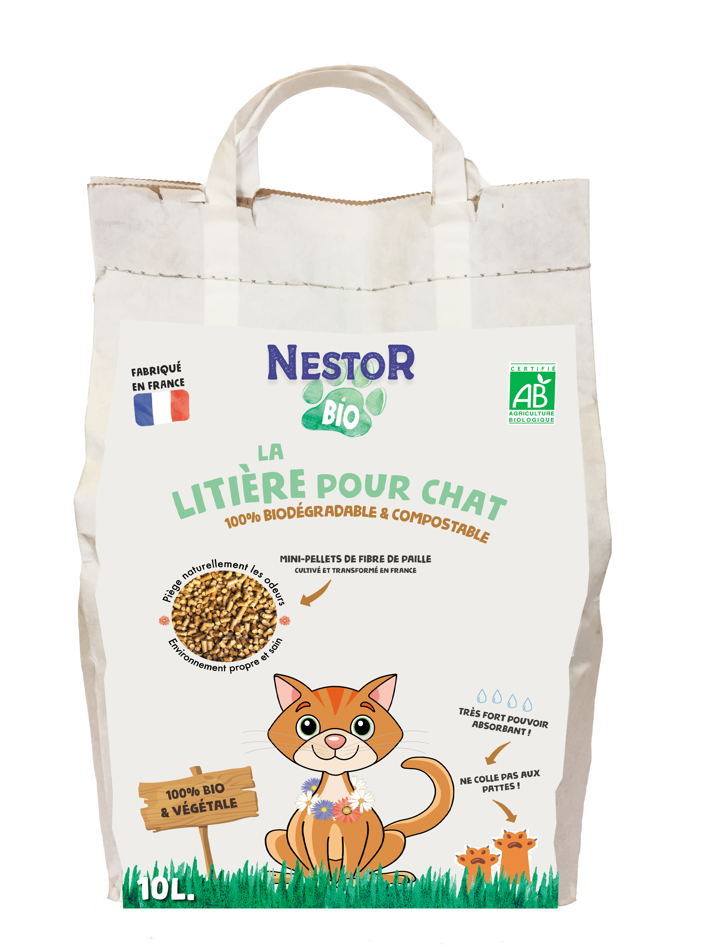 Nestor - Litière Désodorisante 100% Bio et Naturelle - Image 1